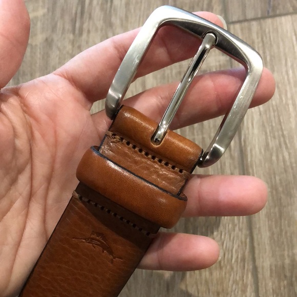 TOMMY BAHAMA Genuine Italian Leather Belt - Picture 6 of 11